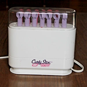 CONAIR Hot Sticks Purple Pink Bendable Flexible Curlers Tested One Missing - Picture 1 of 3