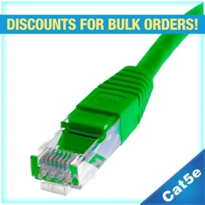 Skyline™ 8-Conductor 24 AWG RJ-45 Cat5e Ethernet Patch Cable (50ft, Green) - Picture 1 of 6