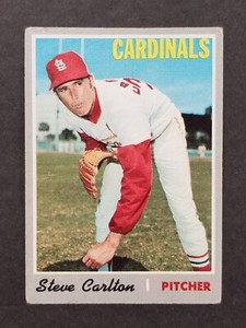 1970 TOPPS BASEBALL CARD STEVE CARLTON #220 BV $25 VG-EX RANGE (DS)