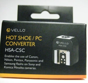 VELLO HSA-CSC Hot Shoe Adapter Converts to Standard Hot Shoe NEW PRICE! - Picture 1 of 6