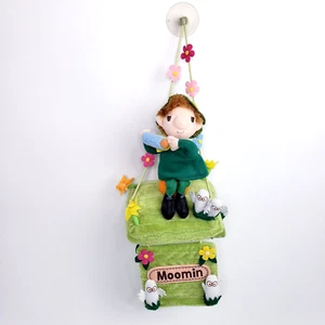 VTG Moomin Valley 1990 Snufkin Window Hanging Swing Plush Accordion With Tag - Picture 1 of 10