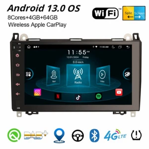 9" Android 13 Navi Autoradio Für Mercedes BENZ A/B-Klasse Viano Sprinter Crafter - Bild 1 von 21