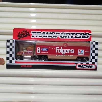 Matchbox W.Rose #6 M. Martin Follers Ford Cab CY109 1991 Super Star Transporter Foto 1 de 4