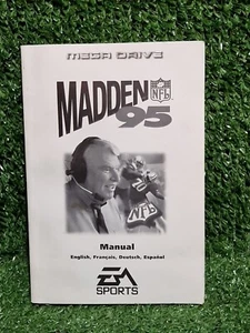 Madden 95 NFL Sega Mega Drive Game Manual Only VGC - Picture 1 of 4