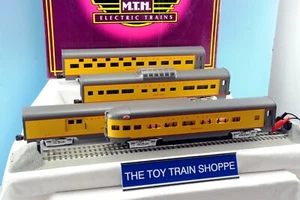 MTH PREMIER UNION PACIFIC 15" ALUMINUM 4-CAR PASSENGER SET. TESTED. EXC COND IB. - Picture 1 of 9