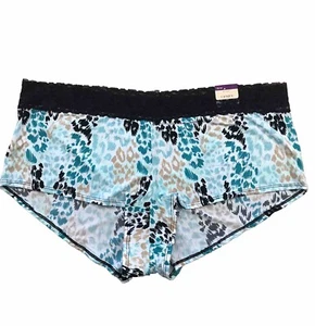 Lane Bryant Cacique Stretchy Boyshort Panty Lace Waistband Sz 26/28 Multicolor - Picture 1 of 8