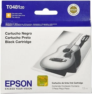 New Genuine Epson 48 Black Ink Cartridge Bag RX500 600 - Picture 1 of 3