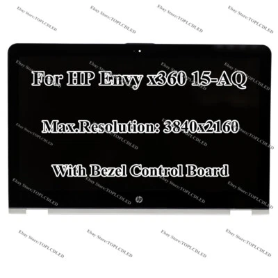 15" HP Envy x360 15-AQ 15-AQ000 UHD LCD Display Touch Screen Digitizer Assembly - Image 1 of 4