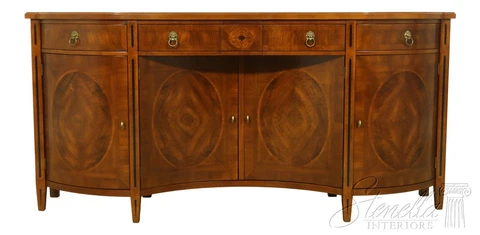 55848EC: JOHN WIDDICOMB Neoclassical Walnut Inlaid Sideboard Cover