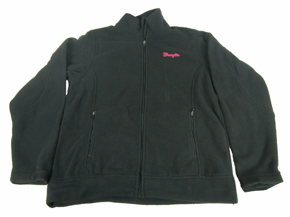 Wrangler Women's Full Zip Jacket, Black, Large — 第 1/1 张图片