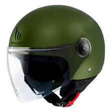 Casque Jet MT Helmets Street S Solid A6 Vert Mat
