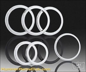 HPC 2003-2007 H2 Hummer SUV & Sut Cromo Billet A/C Sfiato Orlo Rings - Picture 1 of 3