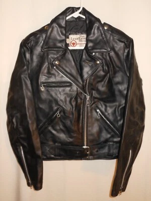 Leather Motorcycle Jacket Classic Style Biker Chick Vintage Sears USA Women's 10 - Image 1 of 4