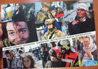 Ekskluzywna pocztówka 25 lutego to Ukraiński Dzień Kobiet przekazana poczta AzovSTEEL