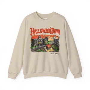 Suéter Retro Halloweentown Est 1998 Universidad Cuello Redondo | Boo Relacionado con Halloween - Imagen 1 de 10