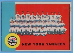 1963 Topps #247 Yankees Team VG TAPE MARKED Mickey Mantle Roger Maris Ford A7924 - Picture 1 of 2