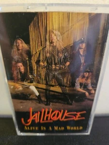 JAILHOUSE Alive In A Mad World 1989 CASSETTE TAPE EP GLAM/HAIR METAL HARD ROCK - Picture 1 of 6