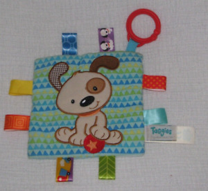 Taggies Signature Collection Crinkle Me Brother Puppy Dog Squeeker Square