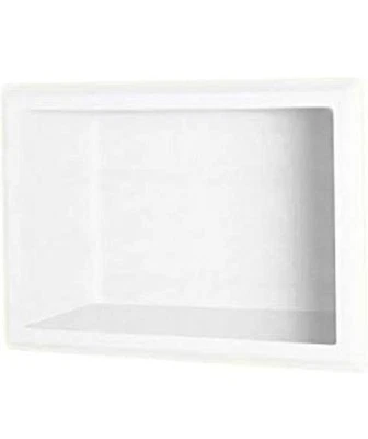 D9. Swanstone AS01075.010 - Estante de ducha individual sólido, 4,125"x7,5"x10,75", blanco Foto 1 de 3