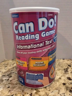 Lakeshore LC442 Can Do! Reading Game Informational Text Grades 3 Missing Spinner - Image 1 of 4