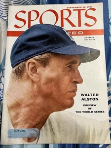 VINTAGE SPORTS ILLUSTRATED MAGAZINE SEPTEMBER 26,1955-WALTER ALSTON - Imagen 1 de 9