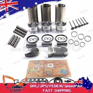 Rebuild Kit with Valves for Mitsubishi S3L S3L2 S3L-2 Engine Loader MM25T MM30CR - Foto 1 di 12