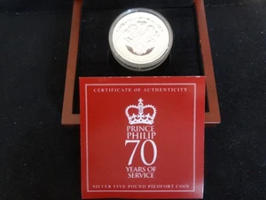 2017 SILBER PROOF ISLE OF MAN £5 PIEDFORT MÜNZBOX + COA PRINCE PHILIP 1/500 - Bild 1 von 8