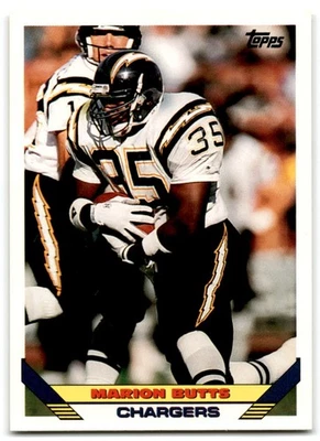 1993 Topps Marion Butts San Diego Chargers #196 - Image 1 of 2