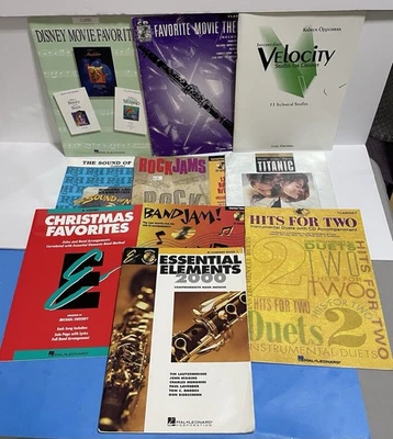 Lot Of 10 Sheet Music Books For Clarinet Playing/Learning instruments  - Image 1 of 4