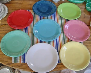 Fiesta 7" Salad Plate ~U-PICK~ Scarlet Red White Light Yellow Turquoise ~ - Picture 1 of 20