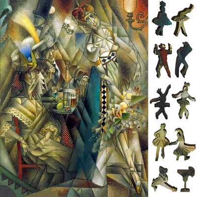 Wooden Jigsaw Puzzle for Adults by FoxSmartBox - 325 Pieces - Dancer in a Cafe - Image 1 of 4