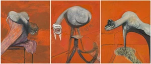 Francis Bacon "Drei Studien für Figuren an der Basis einer Kreuzigung", 1944 KUNST - Bild 1 von 5