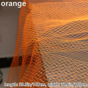 1M Hard Mesh Fishnet Fabric Cloth Hollow Net Sewing Material Hat DIY Crafts - Picture 1 of 19