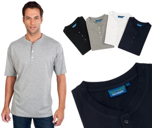 Serafino T-Shirt mit Knopfleiste Qualityshirts Gr. S - 8XL auch in Übergrößen - Bild 1 von 9