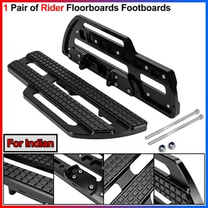 For Indian Models, One Pair of Front Aluminum Rider Large Footpegs / Floorboards - Imagen 1 de 16