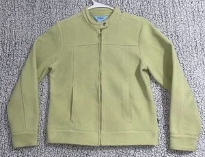 L.L. Bean Womens Light Green Textured Zip-Up Jacket Size M Outdoors Hiking - Picture 1 of 6