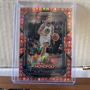 2022-23 Monopoly Prizm Klay Thompson #29 Warriors FREE PARKING Red Cracked Ice - Picture 1 of 1