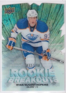 2011-12 Upper Deck Rookie Breakouts #RBRN Ryan Nugent-Hopkins RC /100 - OILERS - Picture 1 of 2
