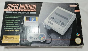Super Mario World SNES Console bundle Boxed with Reg Card Nintendo Tested UK PAL - Picture 1 of 8