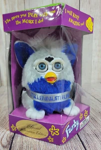 Furby Millennium Ed. 1999 70-894 Blue Silver Original Sealed (185,090 of 250K) - Picture 1 of 7
