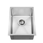 Single Bowl Nano Stainless Steel Kitchen Sink Laundry Square Trough Various Size