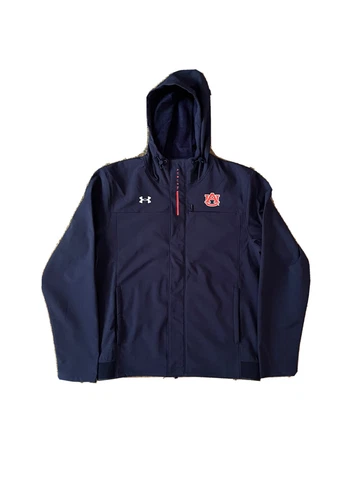 NWT Auburn Tigers Under Armour SIDELINE Jacket - L - Navy Cover