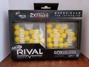Hasbro Nerf Rival Precision Batting 2x Battle Cases with 40x High Impact Rounds - Picture 1 of 10