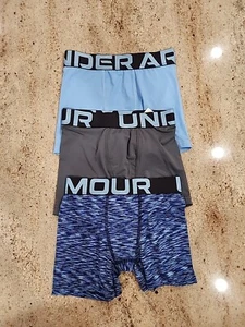 New Boy's UNDER ARMOUR Set Of 3 Assorted Polyester Blend Boxer Brief size S - Picture 1 of 3