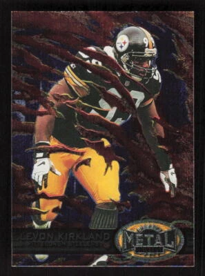 1997 Skybox Metal Universe  #68 Levon Kirkland  Pittsburgh Steelers - Image 1 of 2