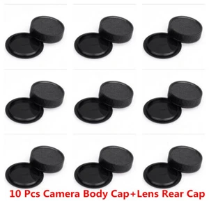 10 x 42mm Screw Lens Rear Cap Back Cover and Camera Body Cap Cover Set for M42