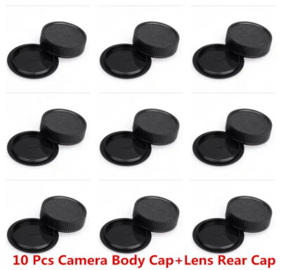 10 x 42mm Screw Lens Rear Cap Back Cover and Camera Body Cap Cover for M42 Camer - Image 1 of 4
