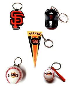 SAN FRANCISCO GIANTS MLB BASEBALL LICENSED KEYCHAIN BACKBACK PULL GIFT  YOU PICK - Picture 1 of 11