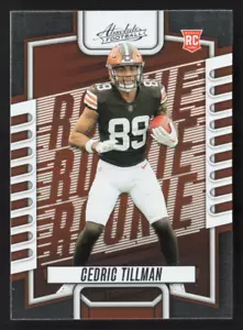 Tarjeta de novato Cedric Tillman 2023 Panini Absolute RC #127 Cleveland Browns - Imagen 1 de 2