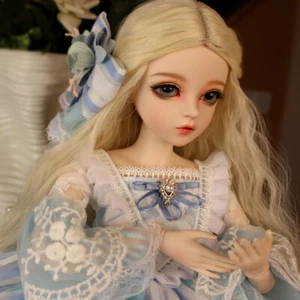 Full Set 1/3 BDJ Doll Girl Free Face Make Up Eyes Wig Clothes New Handmade Gift - Picture 1 of 12